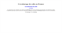 Desktop Screenshot of colis-covoiturage.com