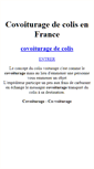 Mobile Screenshot of colis-covoiturage.com